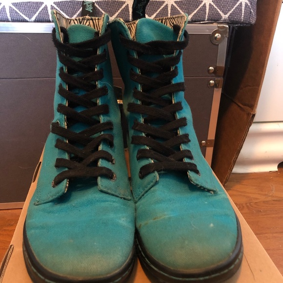 Canvas Dr. Marten’s Boots. Size 7 - Picture 4 of 6